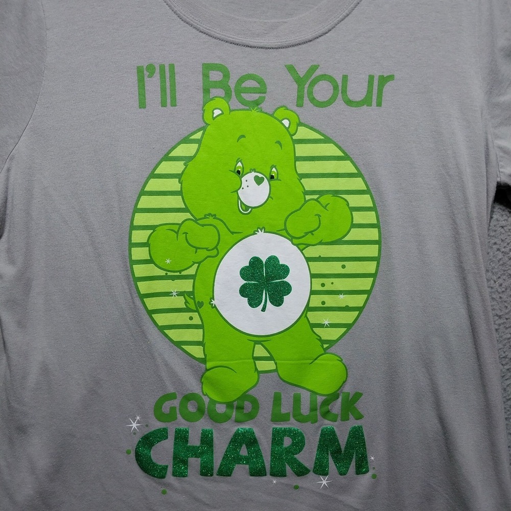 Care Bears T-Shirt 1X 16W I'll Be Your Lucky Charm Lucky Green